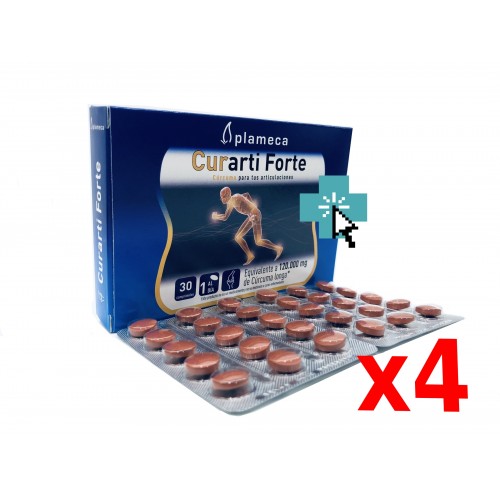 Curarti Forte 30 comprimidos x4